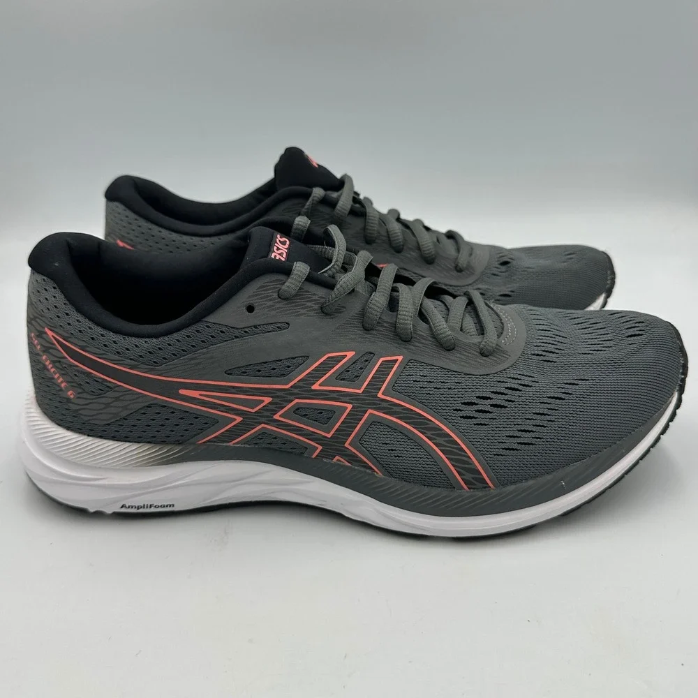 ASICS‎ GEL-Excite 6 Shoes Running Steel Grey Papaya Women 9 Athleisure Run Core